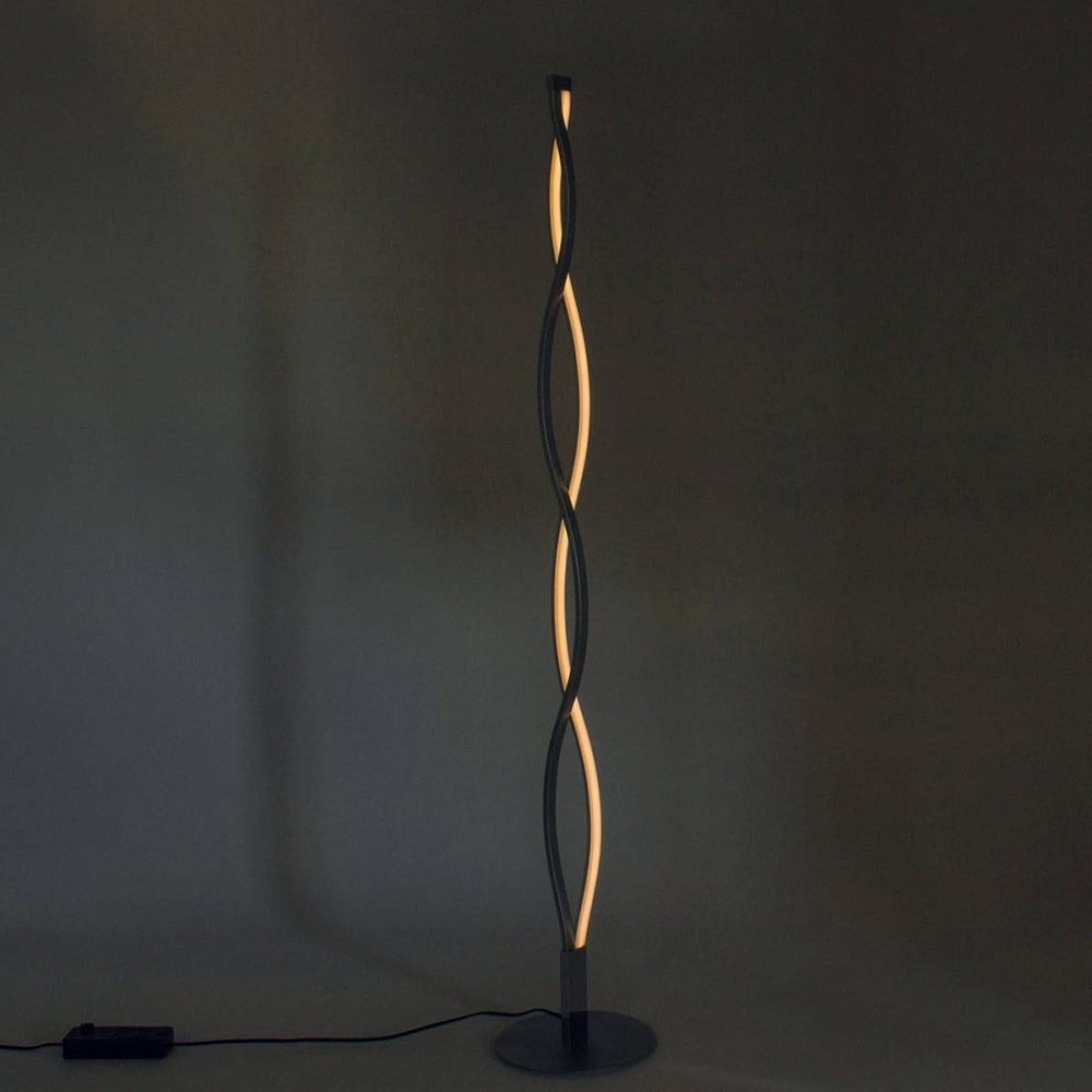 Lampadaire Design LED SAHARA en Métal Argenté – Image 3