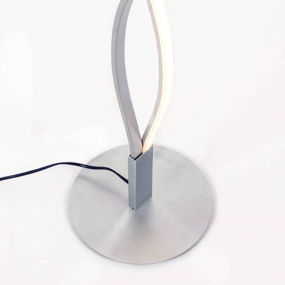 Lampadaire Design LED SAHARA en Métal Argenté – Image 9