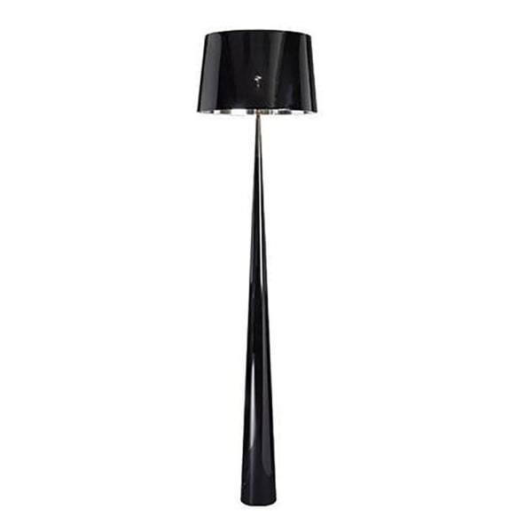 Lampadaire Totem Noir Métal + PVC Lampadaire Totem Noir Métal + PVC