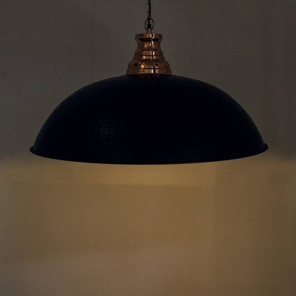 Suspension Industrielle VASSILI Noir Intérieur Cuivré en Métal – Image 4