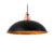 Suspension Industrielle VASSILI Noir Intérieur Cuivré en Métal