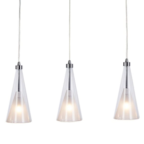 Suspension PRISS en Verre Argenté Suspension PRISS en Verre Argenté