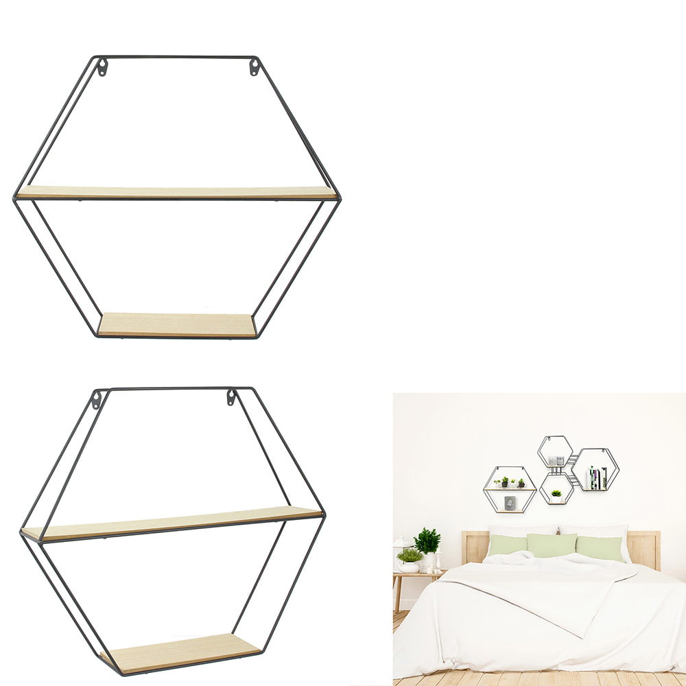 Étagère Bois et Métal Hexagonale M4 – Image 4