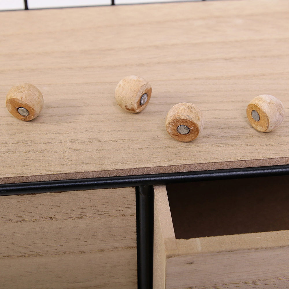 Étagère Métal 2 Tiroirs Bois M4 – Image 7