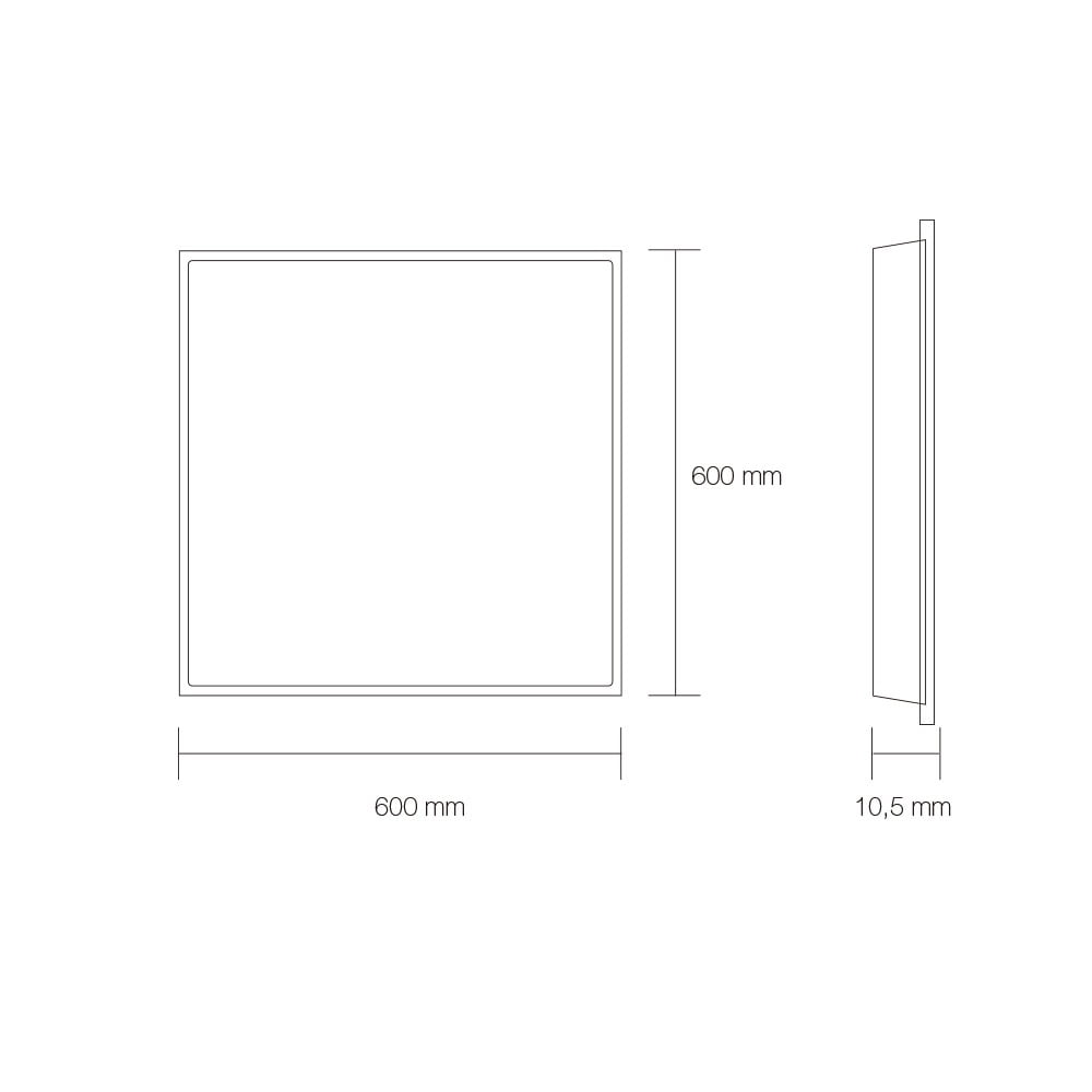 DALLE LED PRISMATIQUE TRICOULEUR