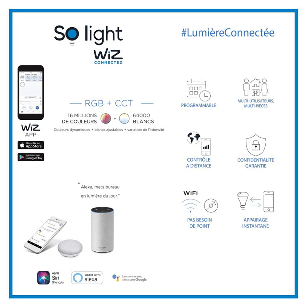 Ampoule LED WIZ Connecté Wifi – Image 2