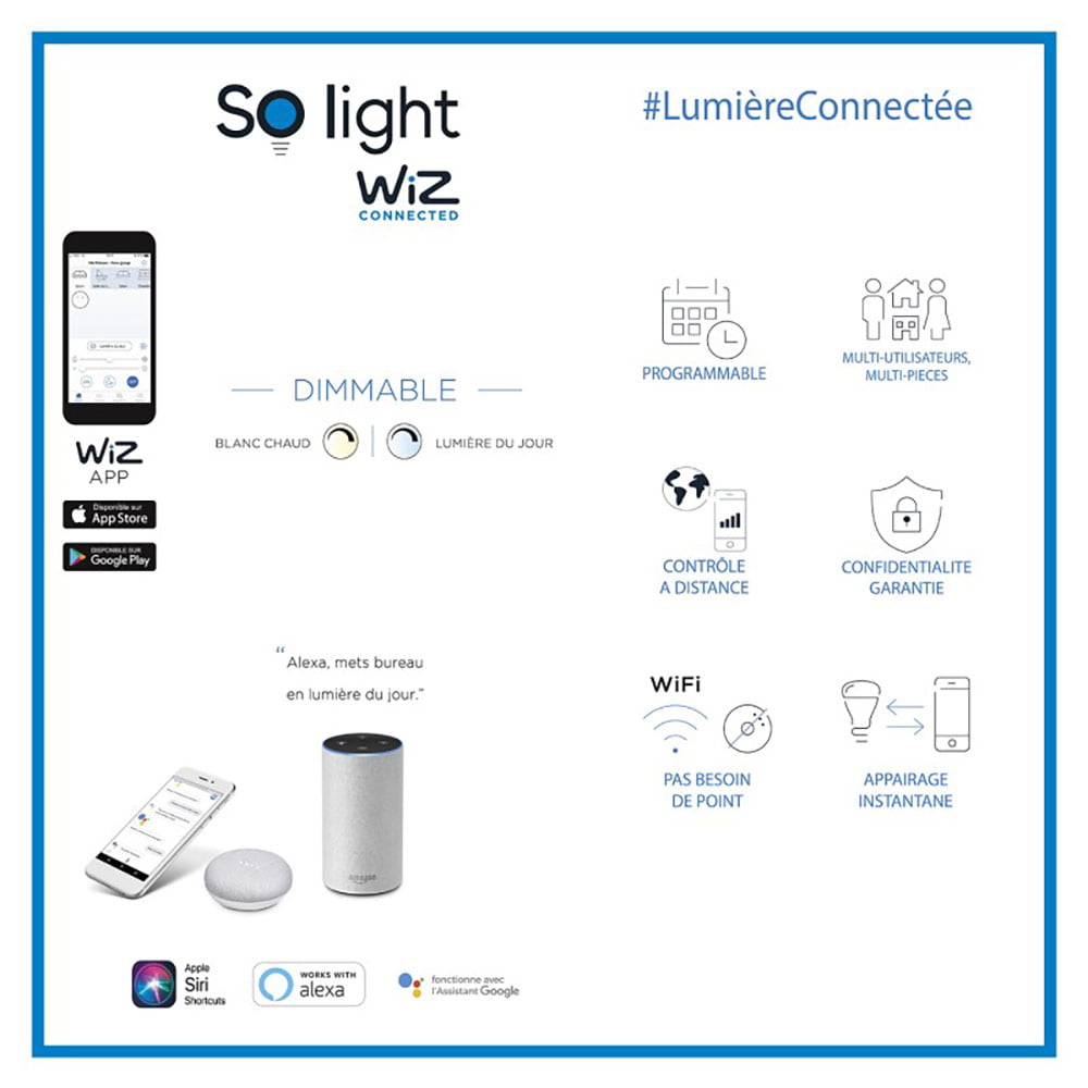 Ampoule LED Filament WIZ Connecté Wifi – Image 2