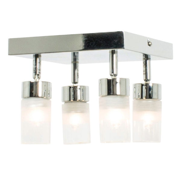 Plafonnier Salle de Bain Indigo en Métal Chrome