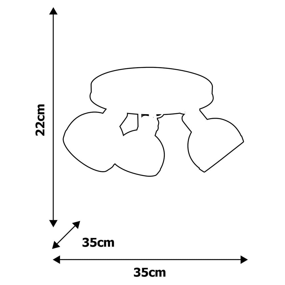 Plafonnier de Spots Oval Black – Image 4