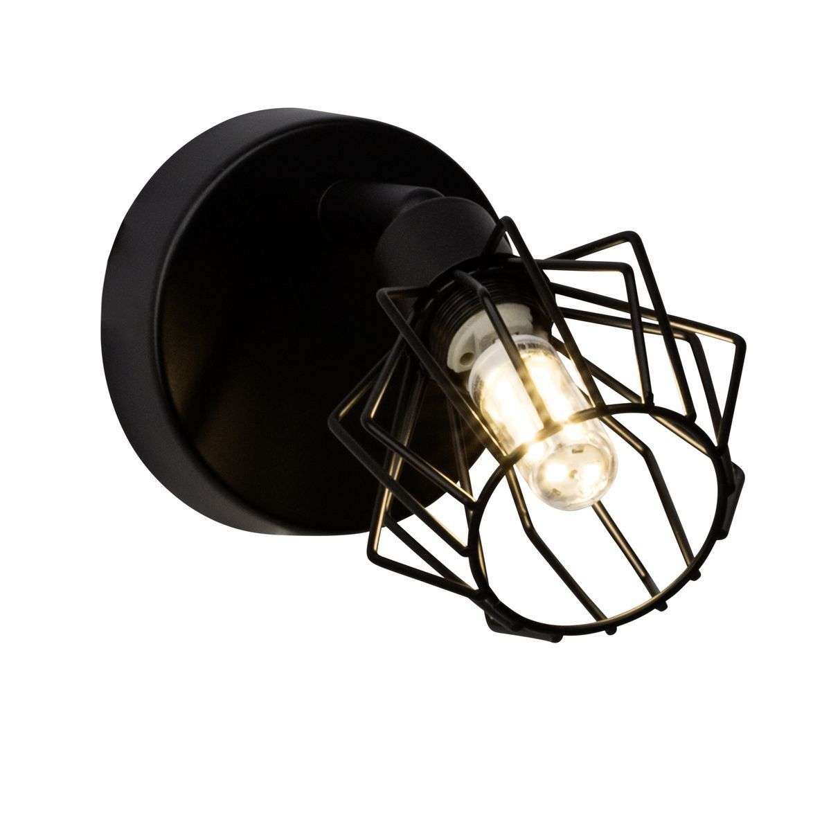 Spot Led orientable NORIS noir en métal – Image 2