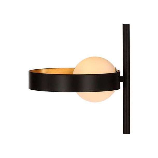Lampadaire NICCI en métal noir intérieur doré – Image 3