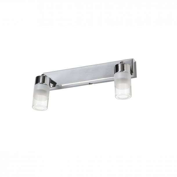 Spot double salle de bain INDIGO en métal chrome – Image 2