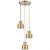 Suspension cascade LANCA en métal couleur laiton antique