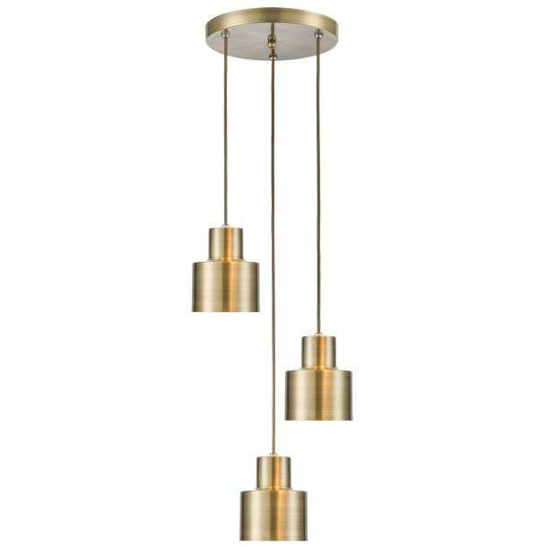 Suspension cascade LANCA en métal couleur laiton antique