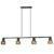 Suspension design HOBART noire en métal