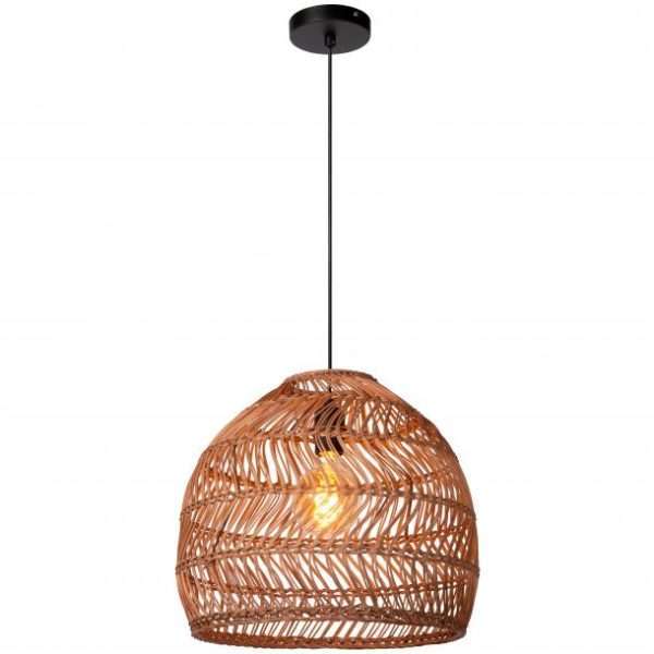 Suspension MOLOKO en rotin naurel