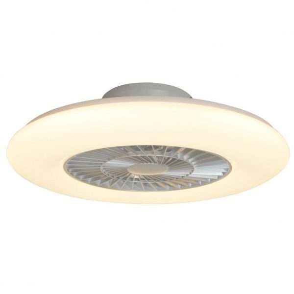 Ventilateur lumineux YEEZ en méthacrylate et polycarbonate gris étoilé