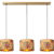 Suspension barre Lucide Tanselle 3xE27 110cm,multicolore