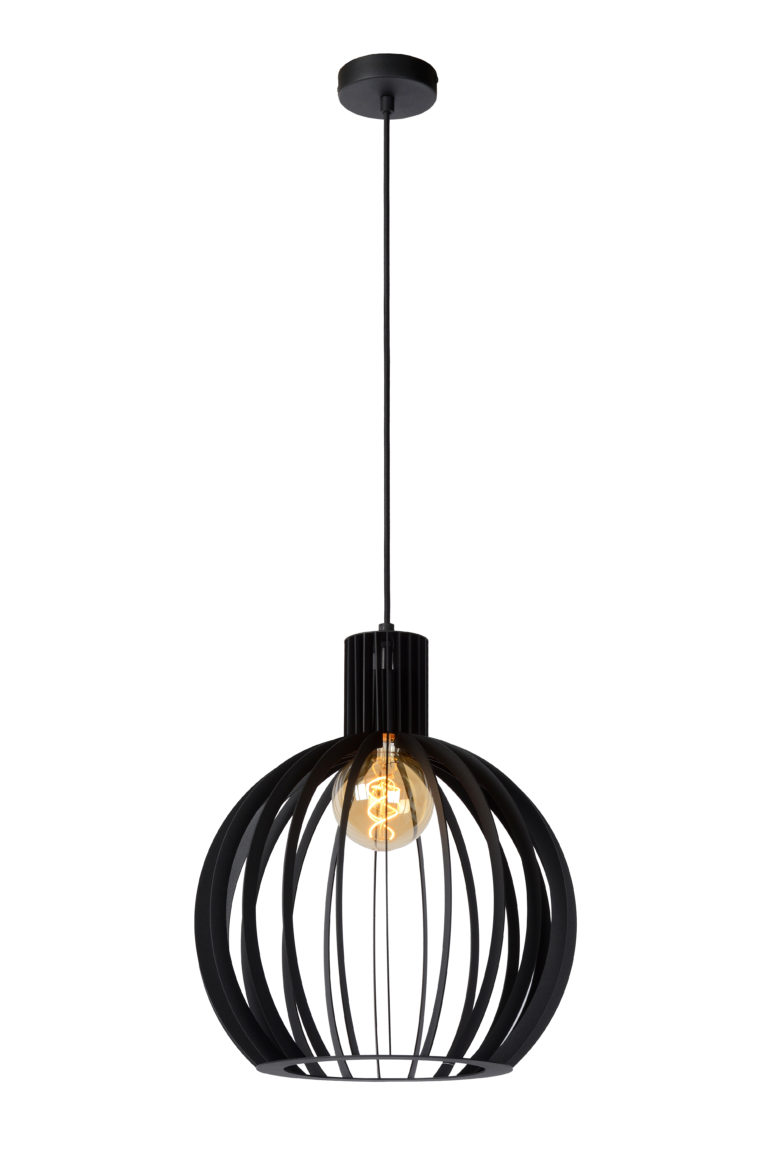 Suspension Lucide Mikaela 1xE27 35cm,noir