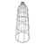 Abat-jour industriel Hoopzi Cage XXL H98cm,noir