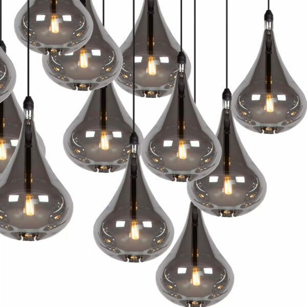 Suspension barre Lucide Tears 16xG4/1.5w (3000k) 102cm,noir Suspension barre Lucide Tears 16xG4/1.5w (3000k) 102cm,noir