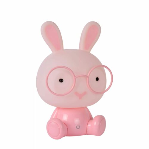 Éclairez vos soirées avec la Lampe de table Lucide Dodo Rabbit rose.