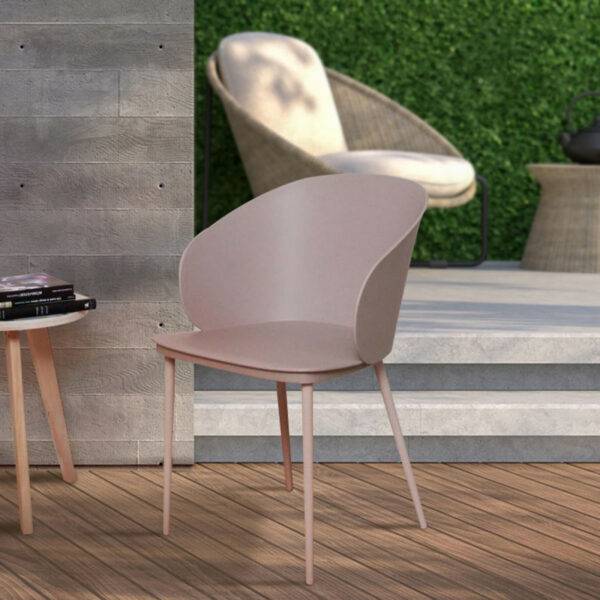 FAUTEUIL ALISON HD6286 PP TAUPE