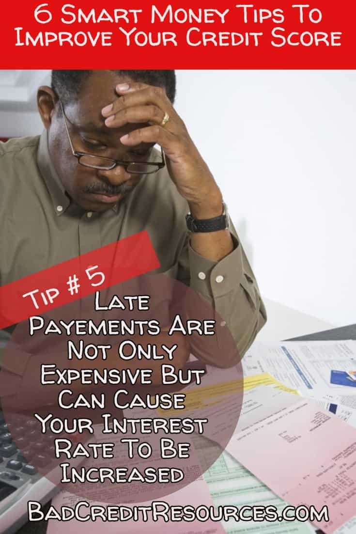 bad credit card habit buster # 5 Always pay on time! Late payments not only have fees associated with them, but many credit card companies will increase your interest rate!