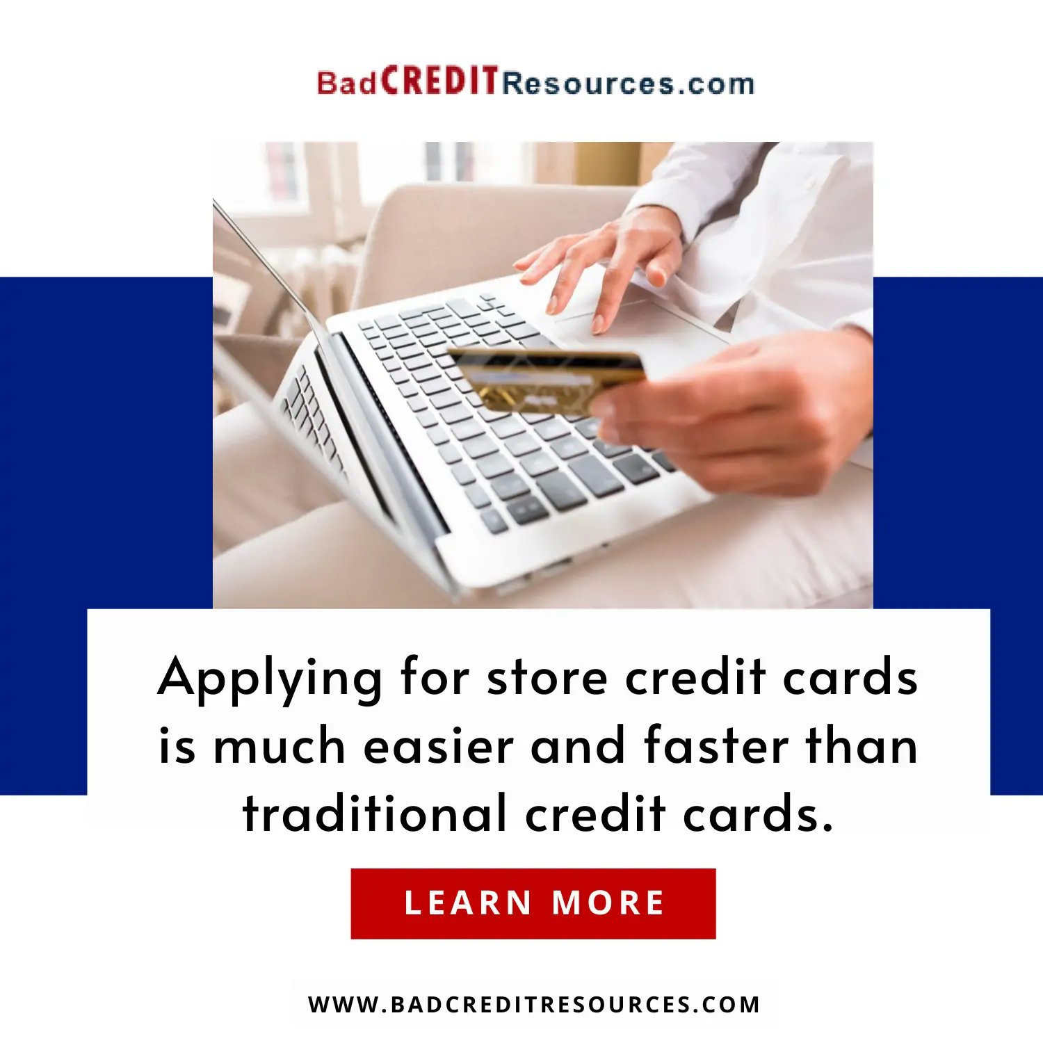 applying for a store credit card is much easier and faster