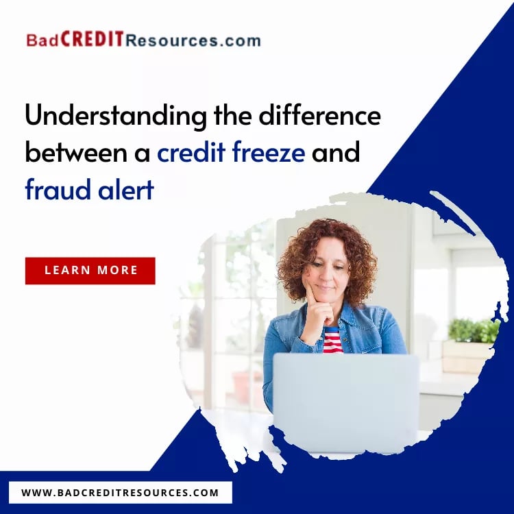 difference between a credit freeze and fraud alert