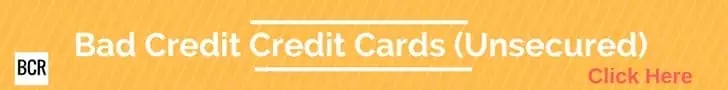 bad credit credit cards unsecured