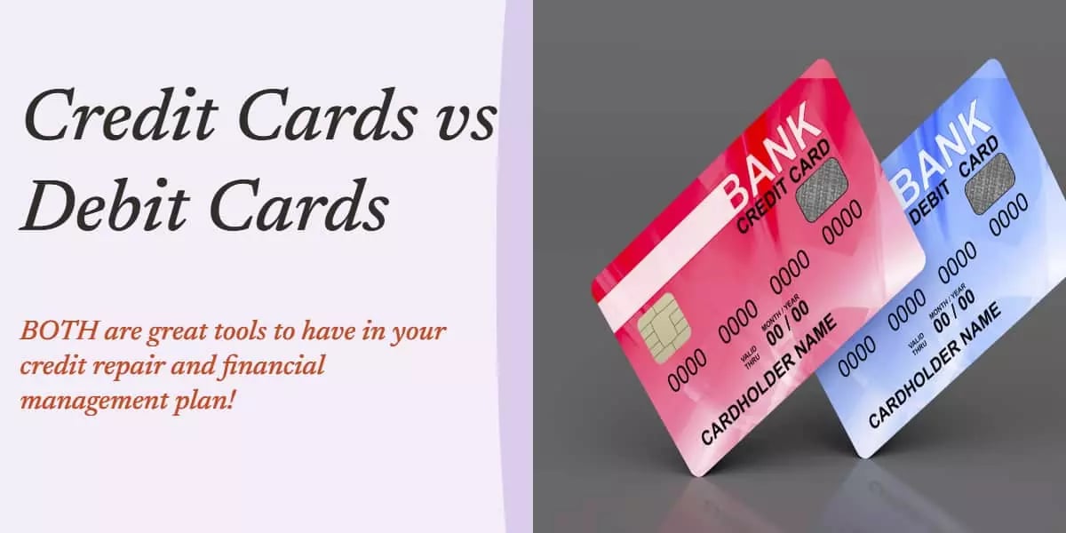 credit cards vs debit cards