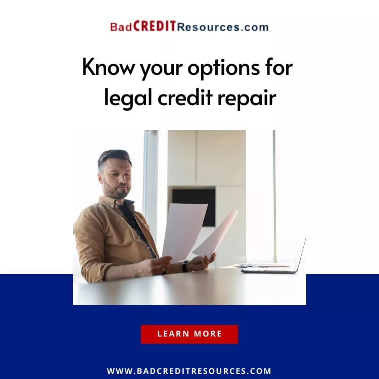 options for legal credit repair