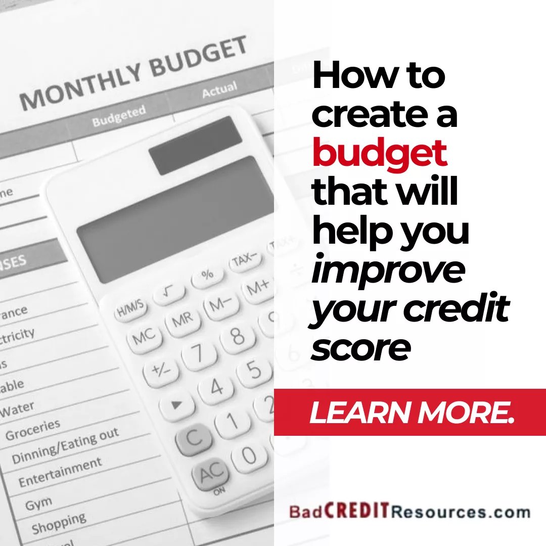 create budget to improve credit score