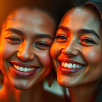 פנים קורנות מלאות