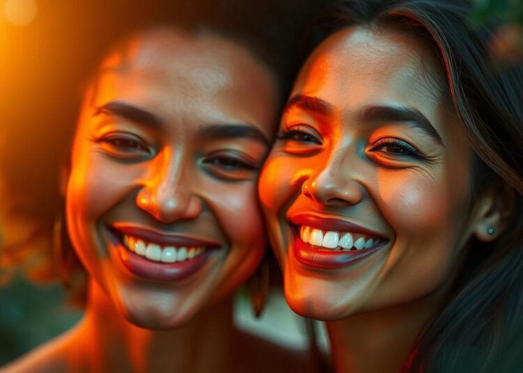 פנים קורנות מלאות