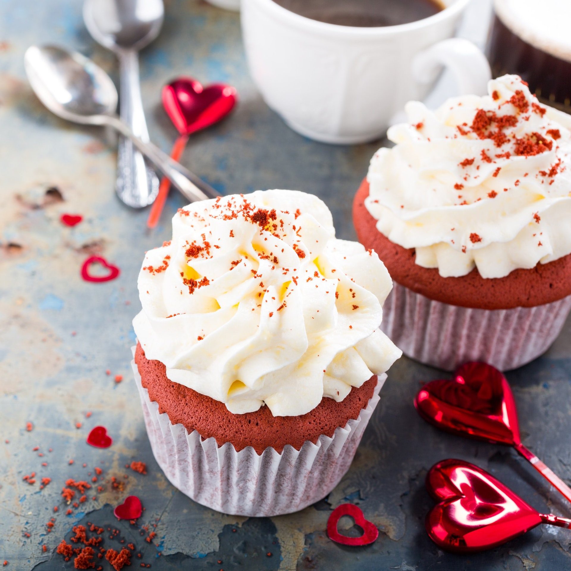Delicious red velvet cupcakes