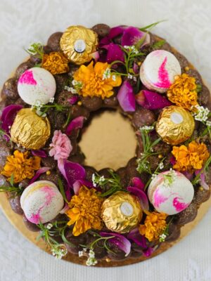Couronne chocolat praliné maison