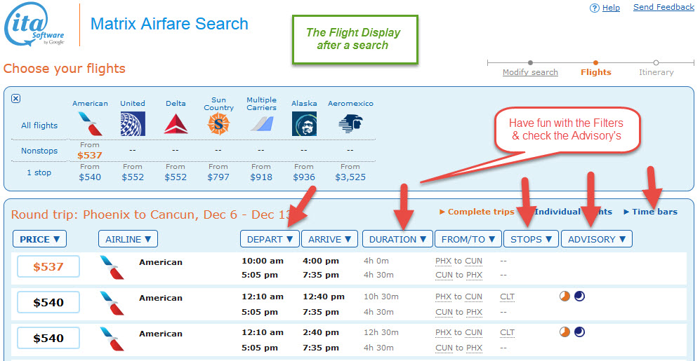 ITA - Flight Display