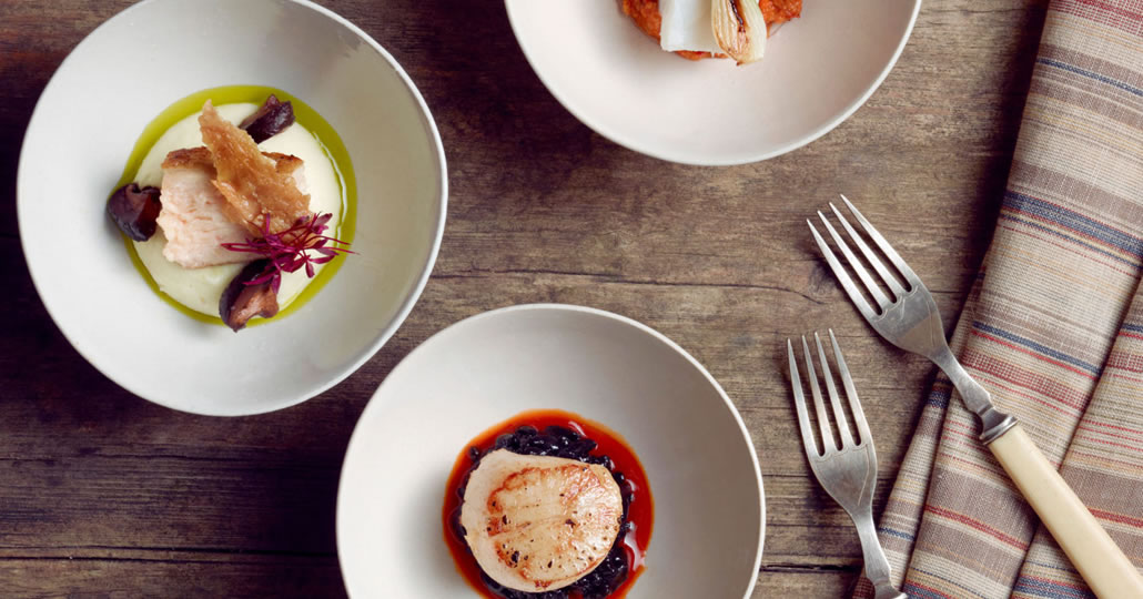 Smaller plates at the buffet