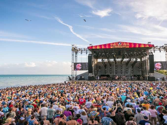 Dead and Company Playing in the Sand at Moon Palace Cancun