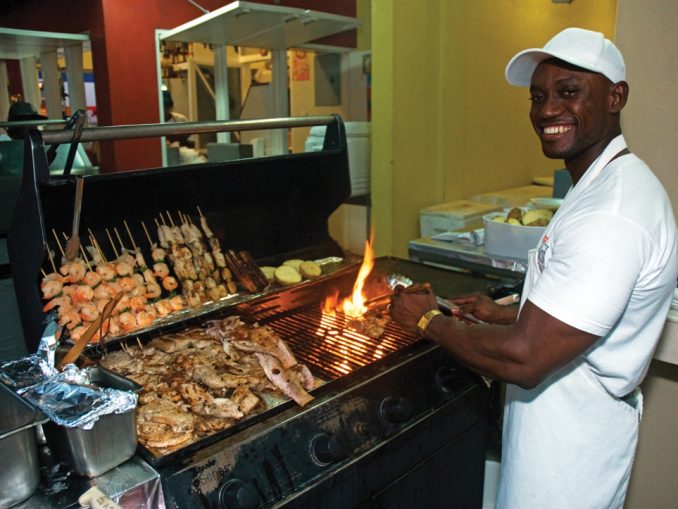 Beach BBQ in Caribbean
