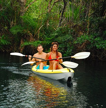 Kimpton Hacienda Tres Rios kayaking to lunch