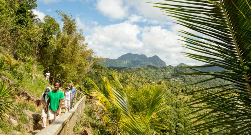 Capella Marigot mountain hiking