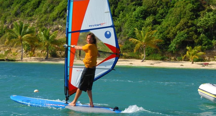Windsurfing at Nonsuch Bay Resort, Antigua