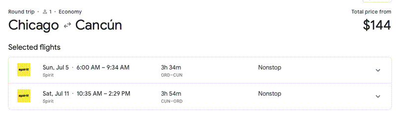 Cheap Flights to Cancun - $144