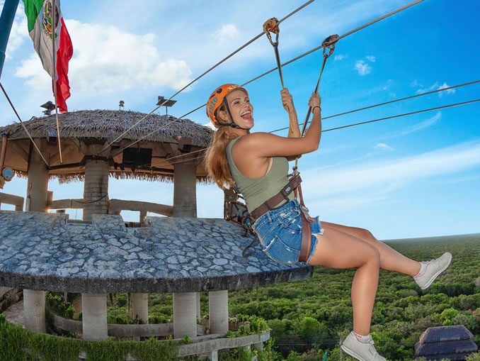 Hotel Xcaret - Ziplining at Xplor Park