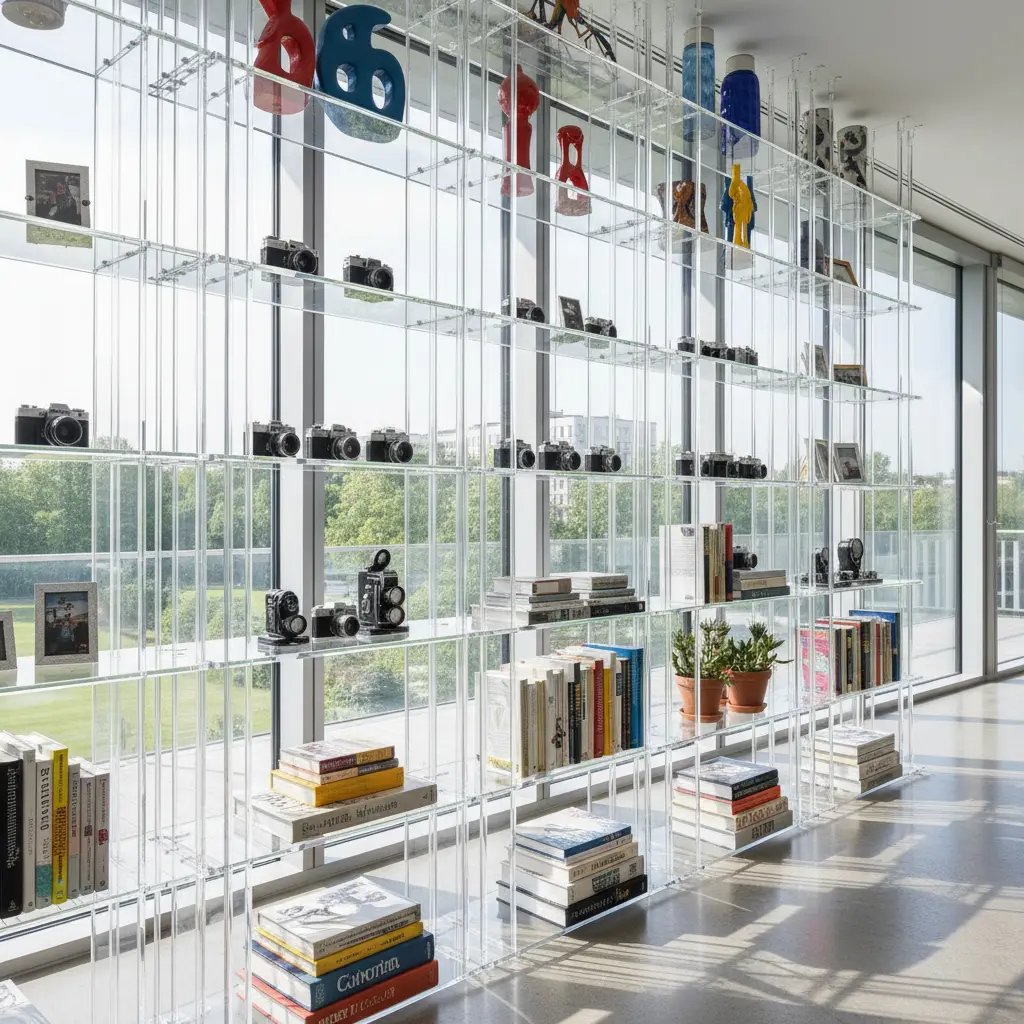 bibliothèques en plexiglass sur mesure