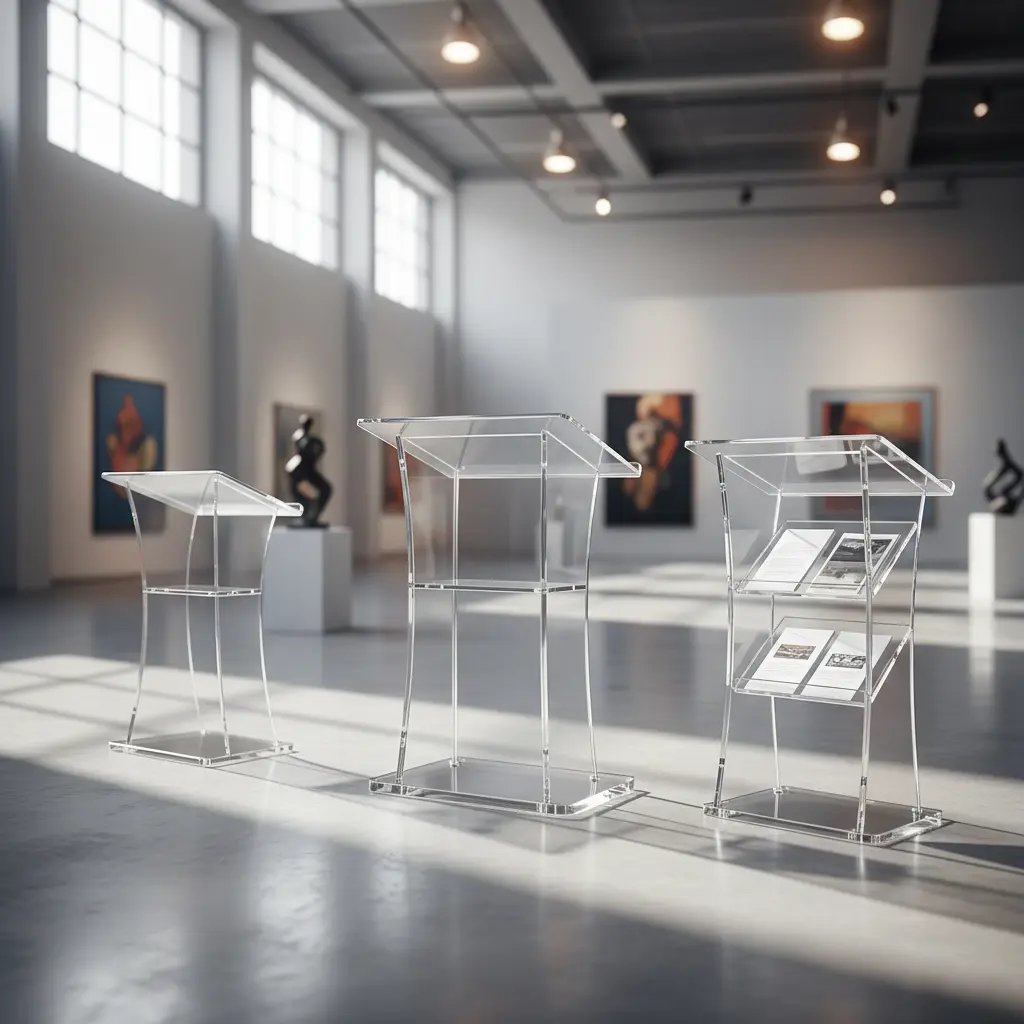 Pupitres Plexiglas sur mesure