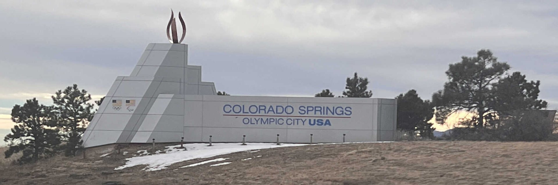 Colorado Springs Sign on I25
